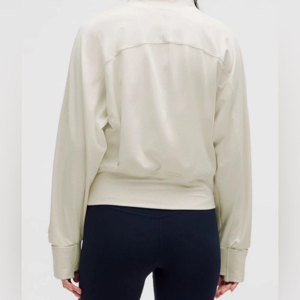 🌼LULULEM🍋N Rulu Fleece Half-Zip Bone size 6